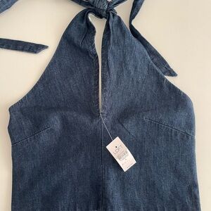 LOFT Blue Denim Top